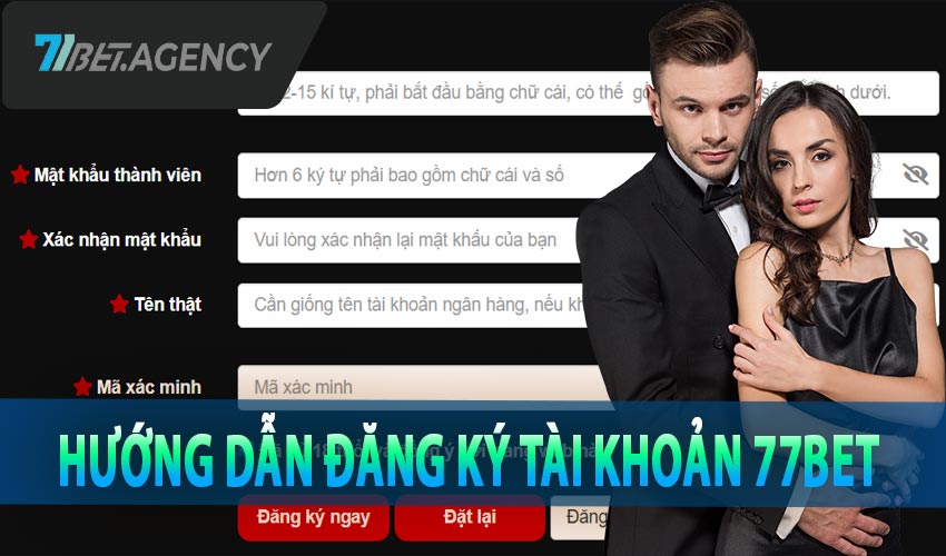 Hướng dẫn đăng ký tài khoản nhà cái 77bet